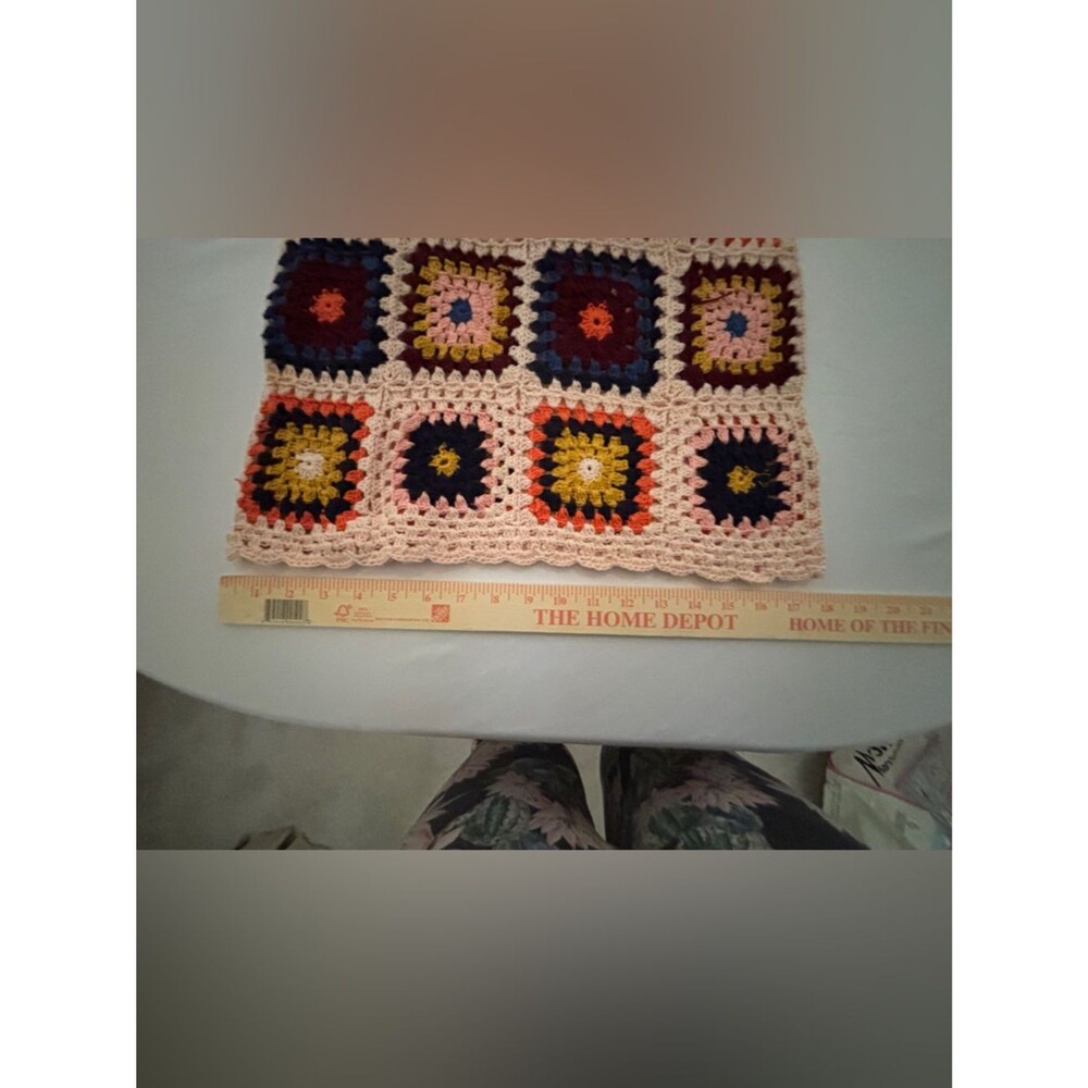 English Factory Saturday Sweater Boho Crochet Vintage Style Top Women's Small - Picture 9 of 13